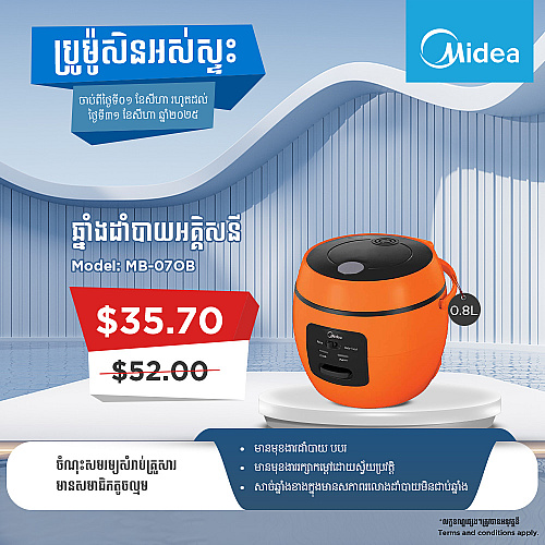 Midea Rice Cooker (0.8L)